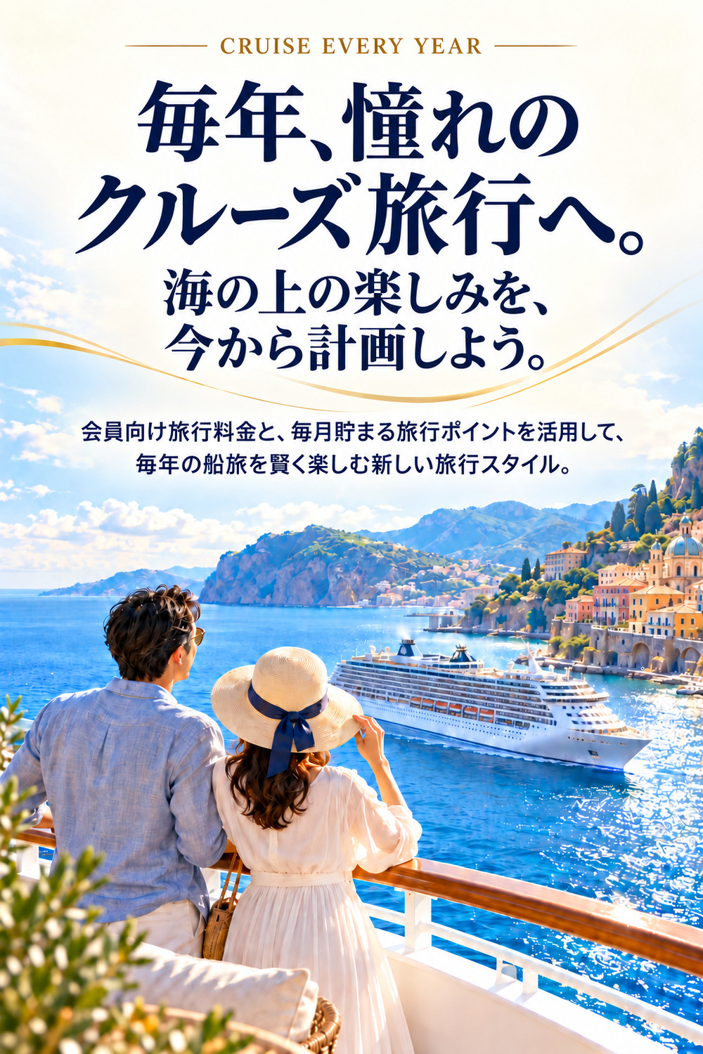 毎年の憧れのクルーズ旅行を計画的に楽しむ新しい旅行スタイル