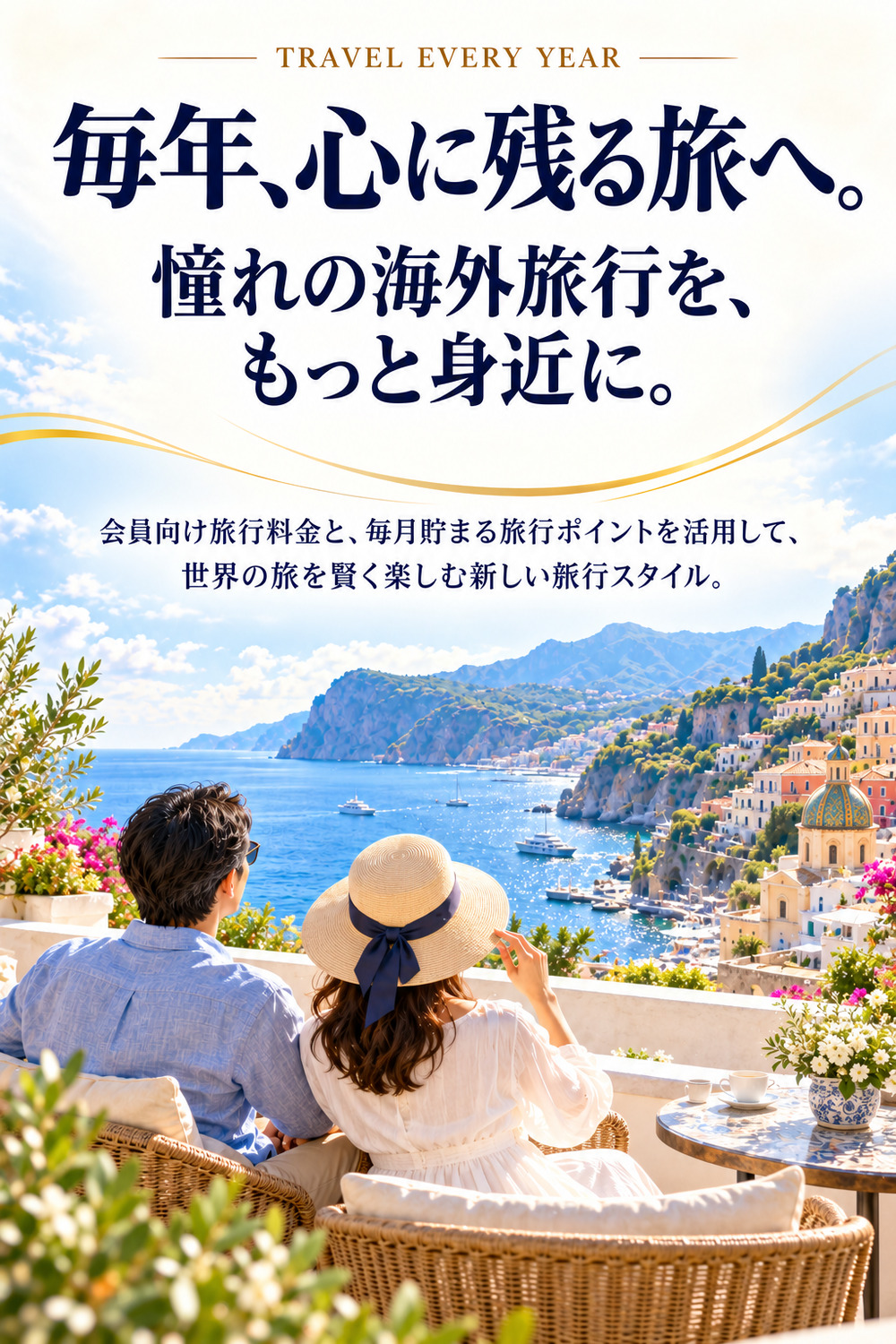 毎年、心に残る旅へ。会員向け旅行料金と旅行ポイントを活用し、憧れの海外旅行を身近にする旅行スタイル